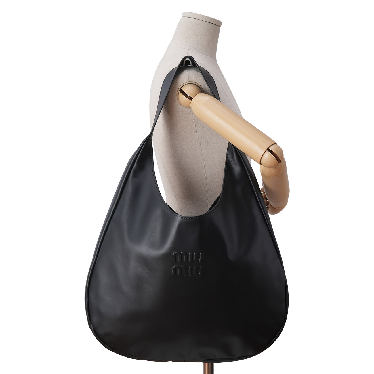 MIU MIU(USED)미우미우 5BC155 레더 호보백